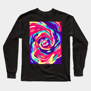 Summer Swirls: Liquid Pop Art Long Sleeve T-Shirt